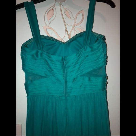 Turquoise Prom Dress - Picture 2 of 4